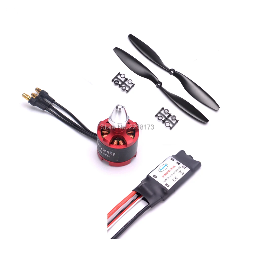 2212 920KV бесщеточный двигатель CW/CCW& 30a simonk бесщеточный ESC+ 1045 Пропеллер для F450 F550 S550 X500 рама квадрокоптера