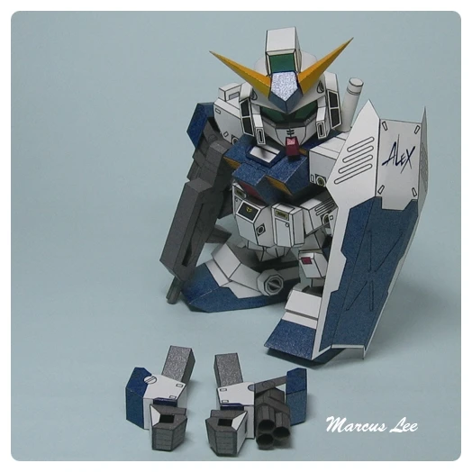 SD RX 78 NT 1 так высоко как Корейская 3D бумажная модель DIY|Картонные конструкторы| |