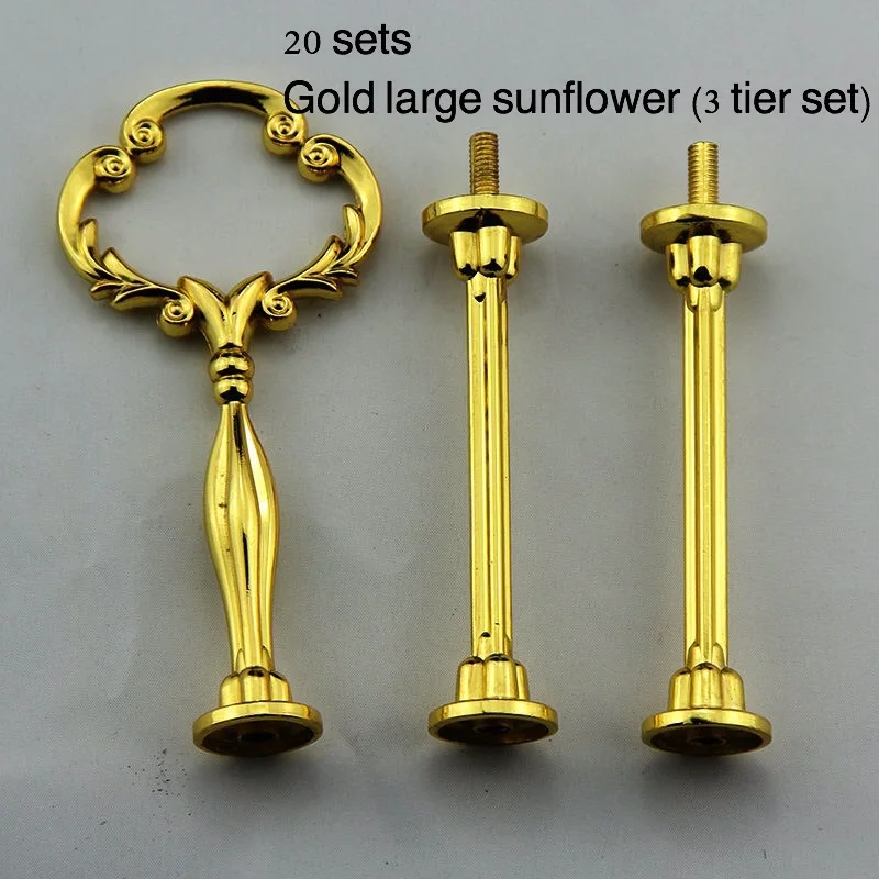 3 tiers cake stand rods/cake stand centres handles mix stylein Stands