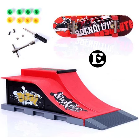 11-Finger-Skateboards-Skate-Park-Ramp-Parts-for-Tech-Practice-Deck-Children-Gift-Set-Fingerboard-Toys