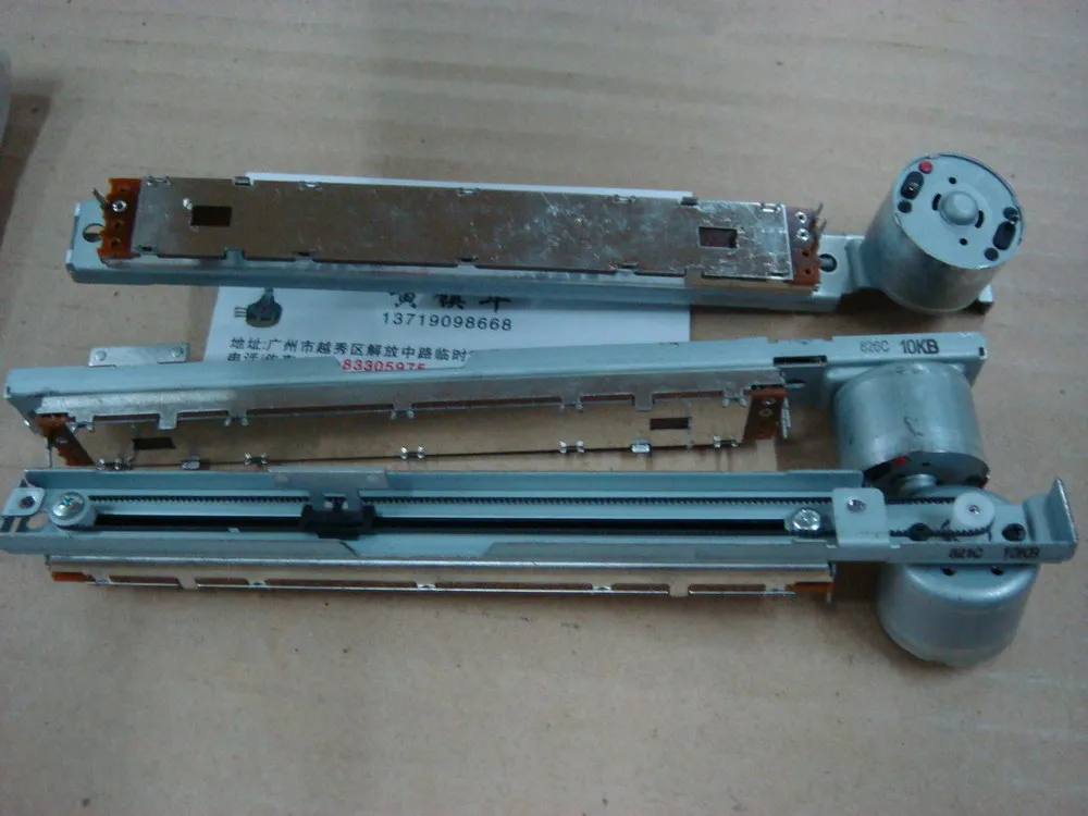 

[BELLA]Original Japan ALPS motorized faders 12.8 cm Single Slide fader potentiometer B10K 3 feet--10PCS/LOT