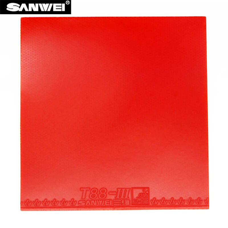 2 قطعة تنس طاولة المطاط سانوي T88-III (T88-3) نصف لزجة حلقة مع الإسفنج البثور في بينغ بونغ المطاط تنيس دي ميسا