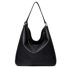 Новая женская сумка-хобо, винтажная черная сумка, самая популярная сумка из искусственной кожи, модная сумка-тоут с кисточками, Bolsa Feminina