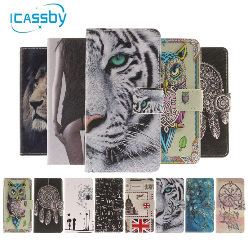 For Coque Xiaomi Redmi 6 Case for Luxury Tiger Owl Lion Leather Wallet Flip Cover | Мобильные телефоны и аксессуары