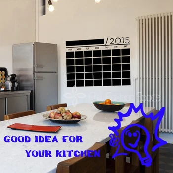 

2017 New Vinyl DIY Monthly Chalkboard Calendor Blackboard Wall Decal Planner Mural Wallpaper Wall Stickers Fast Shipping 56x38CM