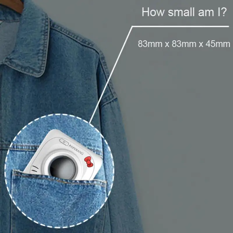 PAPERANG P1 Мини Bluetooth 4,0 Термальность фоторамка телефон карманный принтер