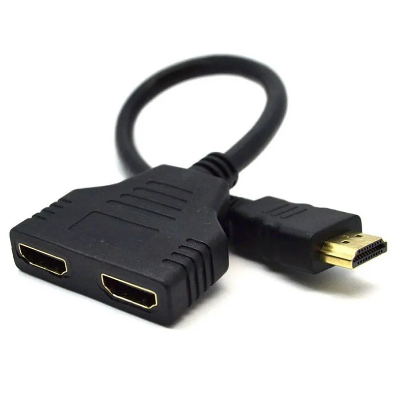 Высокое качество 1080P HDMI сплиттер кабель папа к 2 Женский 1 в Выход конвертер