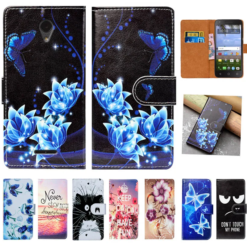 Для Alcatel -TCL LX чехол Высокое качество искусственная кожа 5 34 &quotпринт Флип | Wallet Cases -32961629238
