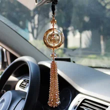 Автомобильный подвесной Декор счастливый Хрустальный шар подвеска украшения Шарм авто интерьер зеркало заднего вида подвесная отделка домашний интерьер подарки