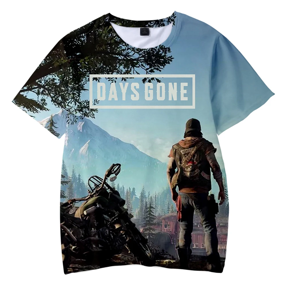 Детская футболка с 3D принтом Days gone летняя для мальчиков и девочек 4 5 6 7 8 9 10 12 лет
