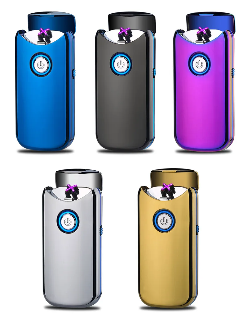 

Electronic Cigarettes Lighters Double Pulsed Arc USB Plasma Lighter Rechargeable Flameless Smoking Lighters Plasma Gift for Men