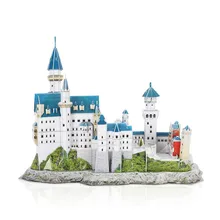 Лебединый замок 3D бумажные головоломки наборы всемирно известные Строительные Модели Строительные наборы детские игрушки Сделай Сам подарки на день рождения