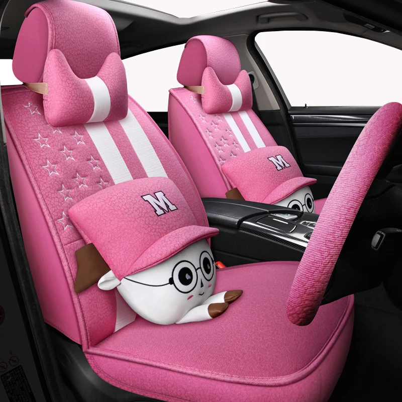 

New Cartoon Universal car seat covers for Skoda Octavia 2 a7 a5 Fabia Superb Rapid Yeti super cars accessories-styling auto