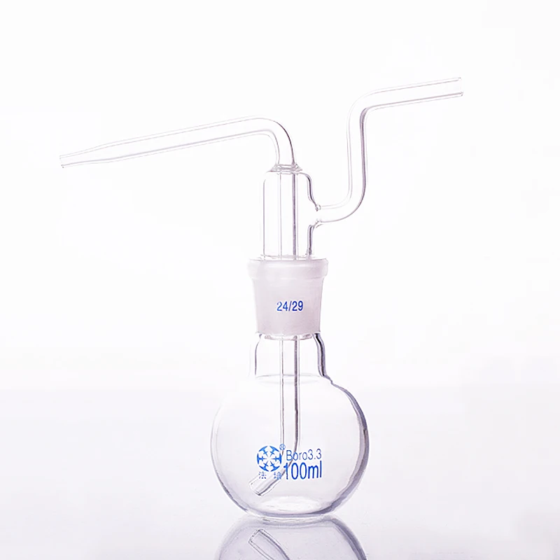 Бутылка для мытья с плоским дном емкость 100 мл одноместная стандартная колба