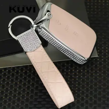 

Diamond Alloy Leather Key Cover Case For Skoda Superb A7 For Volkwagen Passat B8 VW Golf Gte Car Styling Accessorise