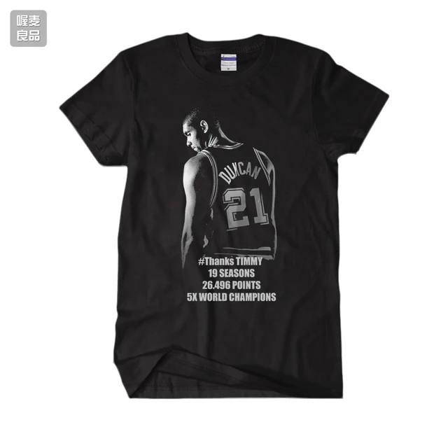 Tim duncan retirement t shirt Clearance