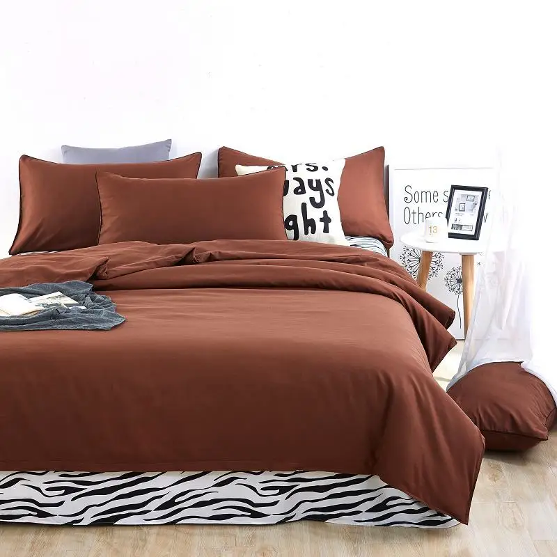 Novos conjuntos de cama cor simples lago