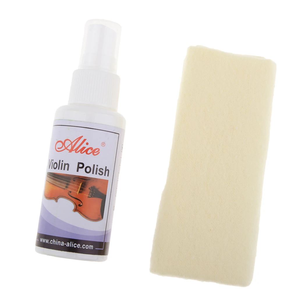Violin Polish Cleaner Portable 50ml Cleaner,Cleaning Care Set for Violin String Instrument