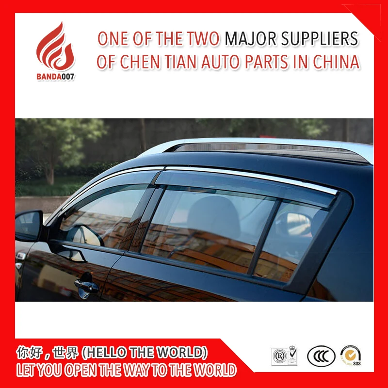 

4 Piece Injection molding trim vent shade rain sun wind deflector window visor for Sportage-R 2011-2016
