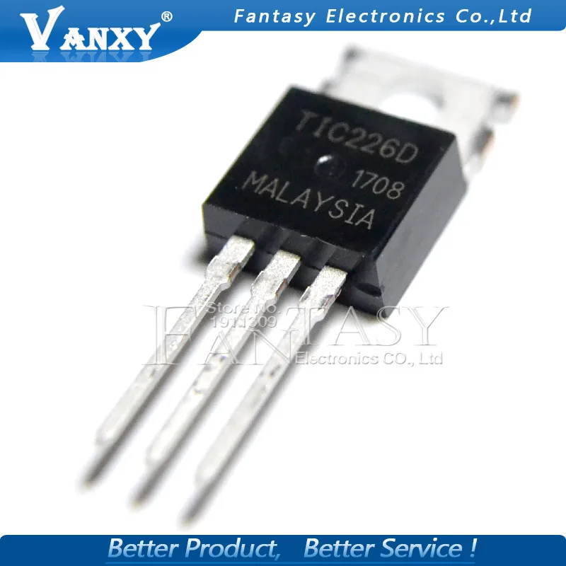 10Pcs Tic226D To 220 Tic266 To220 Triac New Original huismerk kopen in de aanbieding