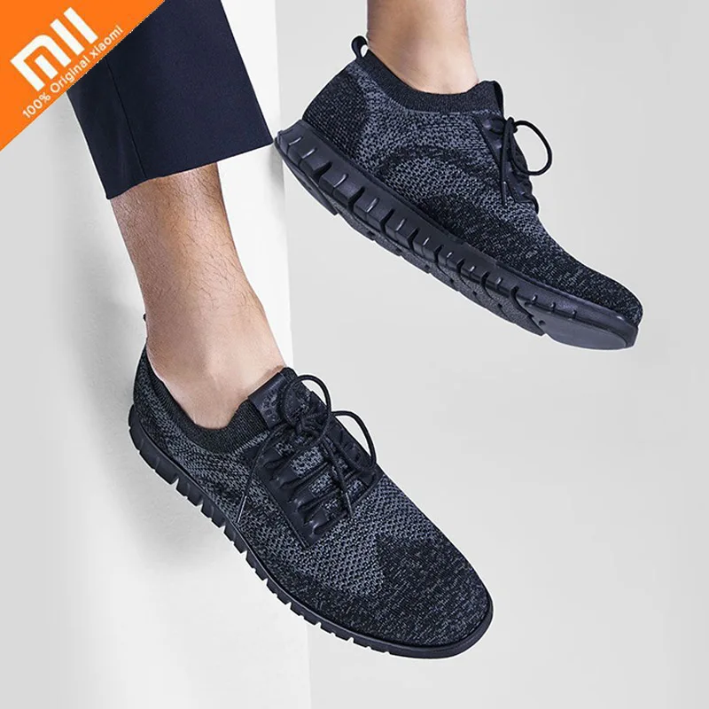 

Xiaomi Mijia Soft Bottom Casual Shoes Cool Breathable Upper Lightweight Knit Ventilation Antibacterial Sneakers Men Sports Shoes