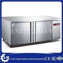 commercial refrigerator freezer, console, freezer refrigerated fresh cabinet stainless steel  Freezer counter