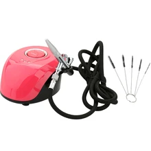 Маленький распылительный насос ручка набор воздушный компрессор комплект Портативный Аэрограф набор художественная краска ing Татуировка ремесло DIY торт краска для ногтей спрей украшения