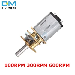 N20 DC 6V 12V 100RPM 300RPM 600RPM Micro Speed Reduction Gear Motor with Metal Gearbox Wheel