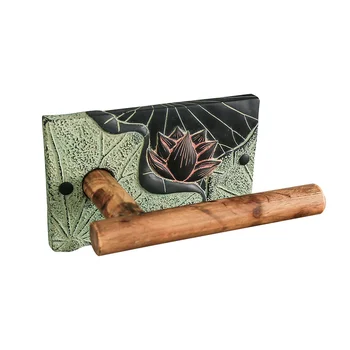 

Antique toilet paper holder Chinese personality art lotus roll holder bathroom toilet towel rack wx7181608