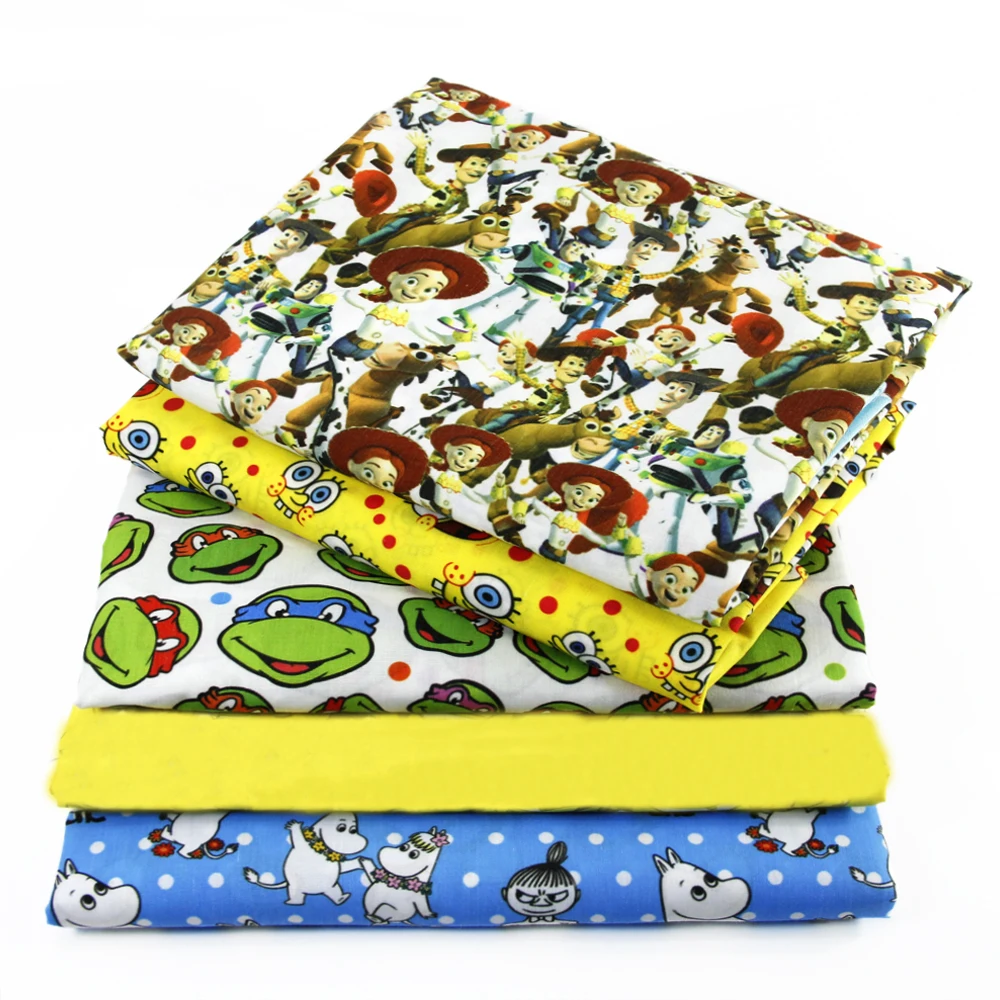 

50*145CM patchwork printed fabric cartoon Polyester&cotton for Tissue Kids Bedding home textile for Sewing Tilda Doll,c479