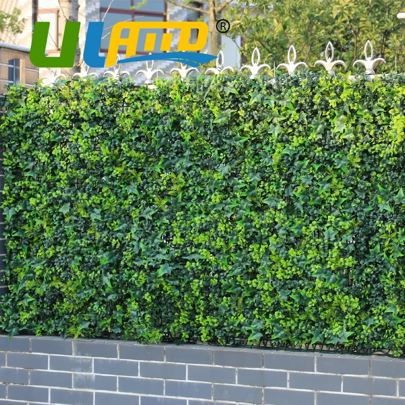ULAND Artificial cerca de los arbustos de follaje 3 m de alta imitación