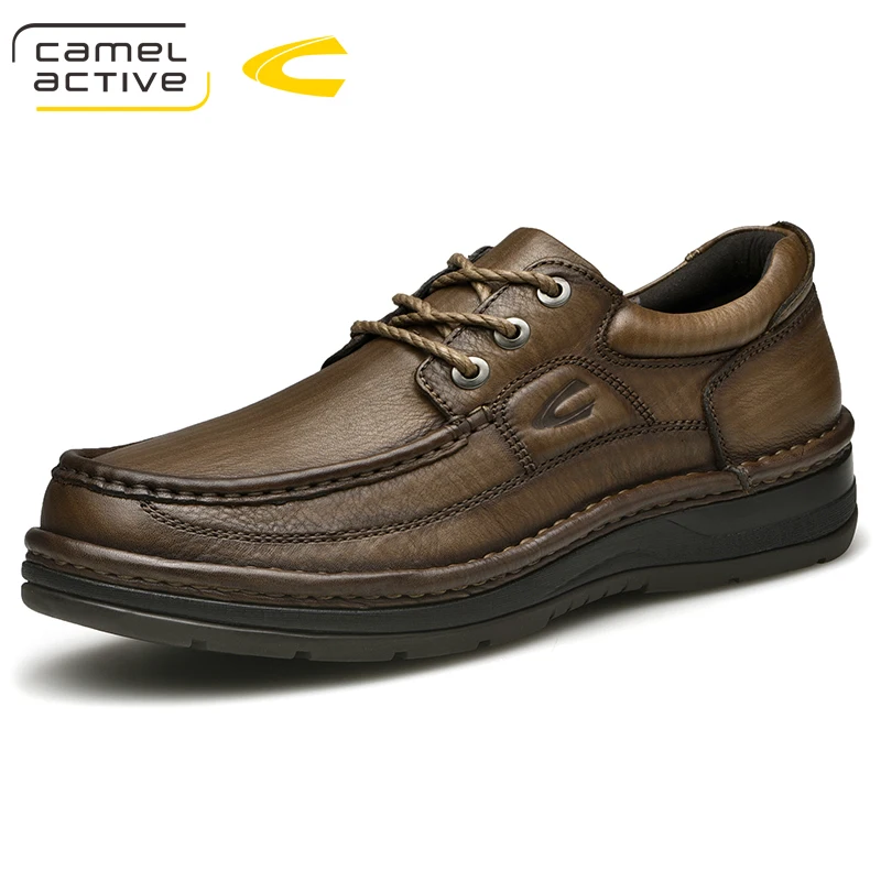 Camel Active New Brand Cow Leather Shoes Men Spring Autumn Fashion Lace