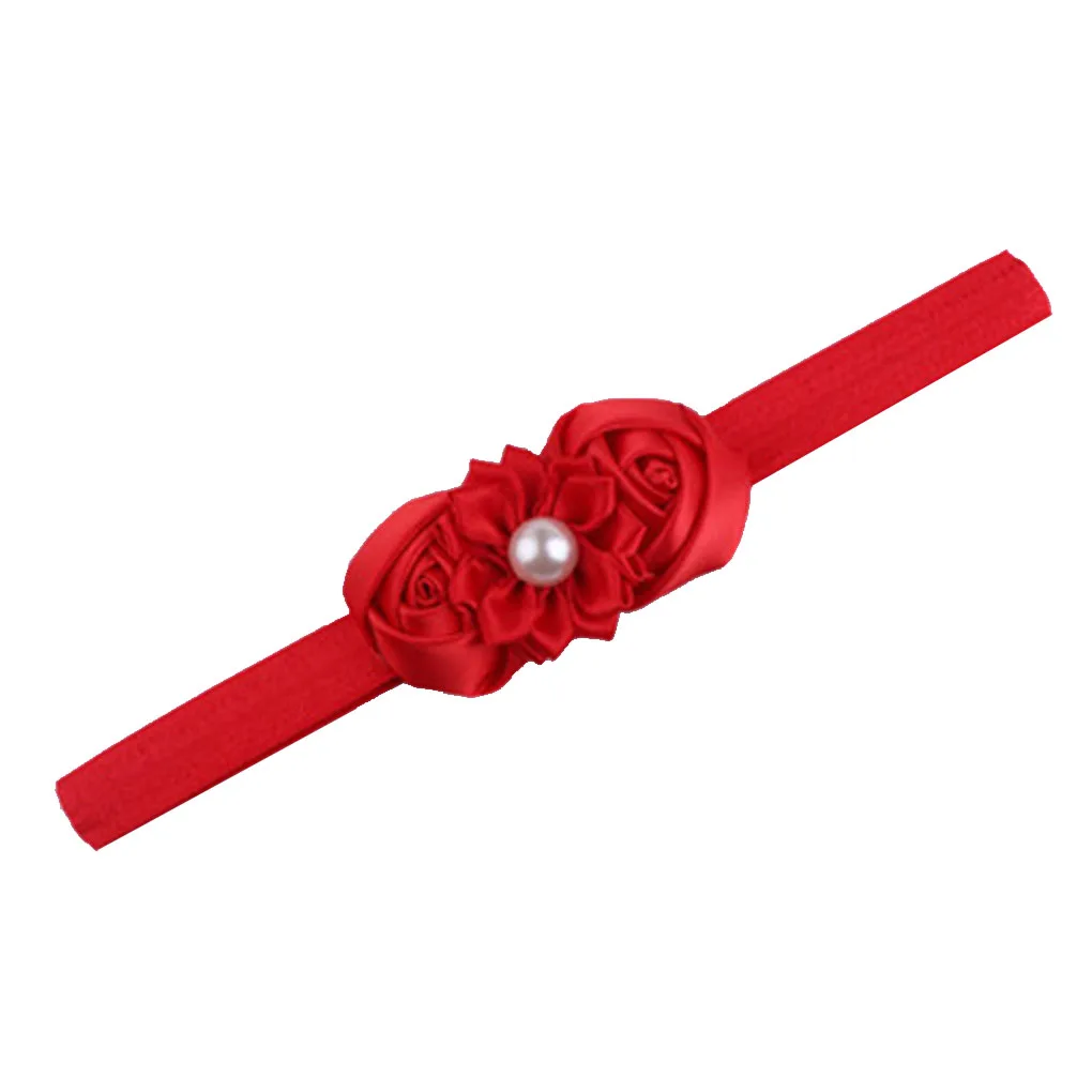 

1pc Colorful Baby Girl Hair Band Headband Flower Hair Band Rose Chiffon Headband Children's Headband Hair Accessories photo