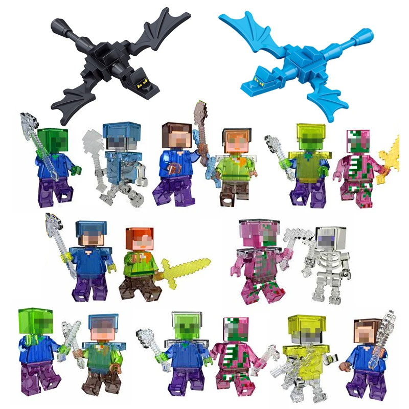 Minecrafted font b Toys b font Smartable Minecrafted Style Figures Compatible Legos Minecrafts Bricks Building Blocks