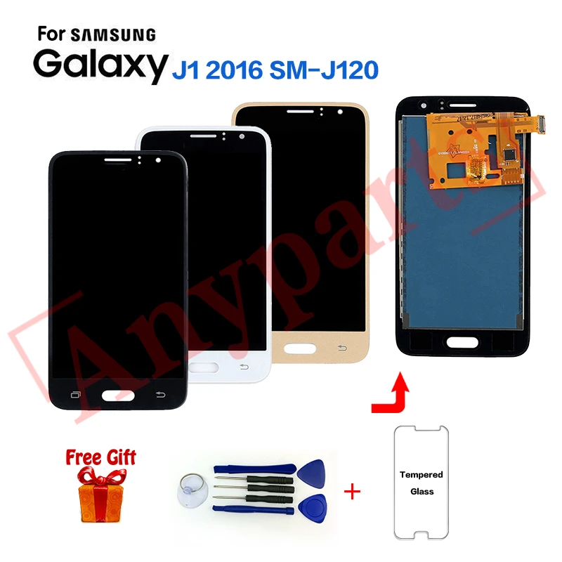 TFT для Samsung Galaxy J1 2016 SM-J120F ЖК-экран Замена SAMSUNG SM-J120FN J120G J120H J120M J120A ЖК-дисплей |