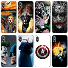 16af Joker Batman la broma cubierta suave del teléfono de silicona carcasa para iPhone 6 6plus 7 8plus 5 5S 5C SE X XS X XR XS.