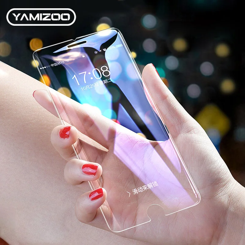 

YAMIZOO 9H Screen Protector Film For iPhone 6 6s Plus Tempered Glass For iPhone 5s 5 se 6 Protective Glass For iPhone 7 8 Plus x