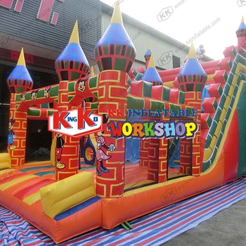 

china manufacturer selling Large inflatable bouncer slide inflatable air game,Castle Slide Jump