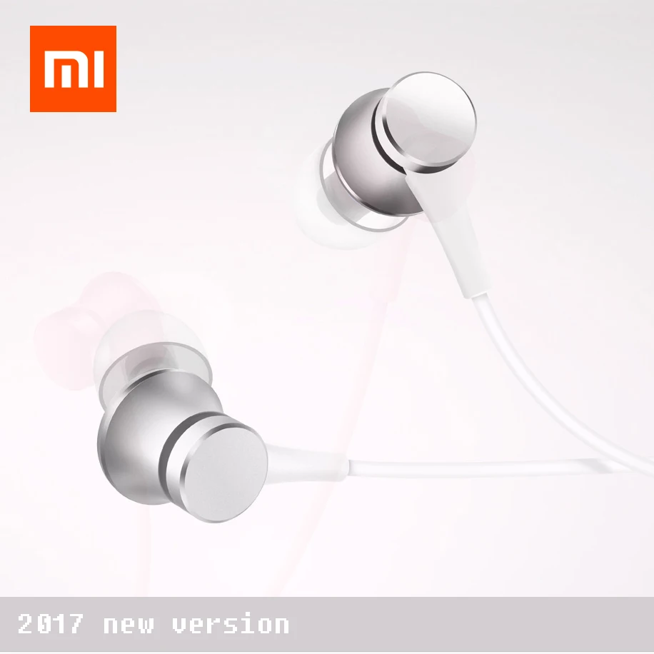 Xiaomi Xiomi Mi Наушники Поршень Базовая Версия 3.5 мм с Микрофоном Проводное Управление гарнитура наушники для мобильного телефона наушники для компьютера - Цвет: white