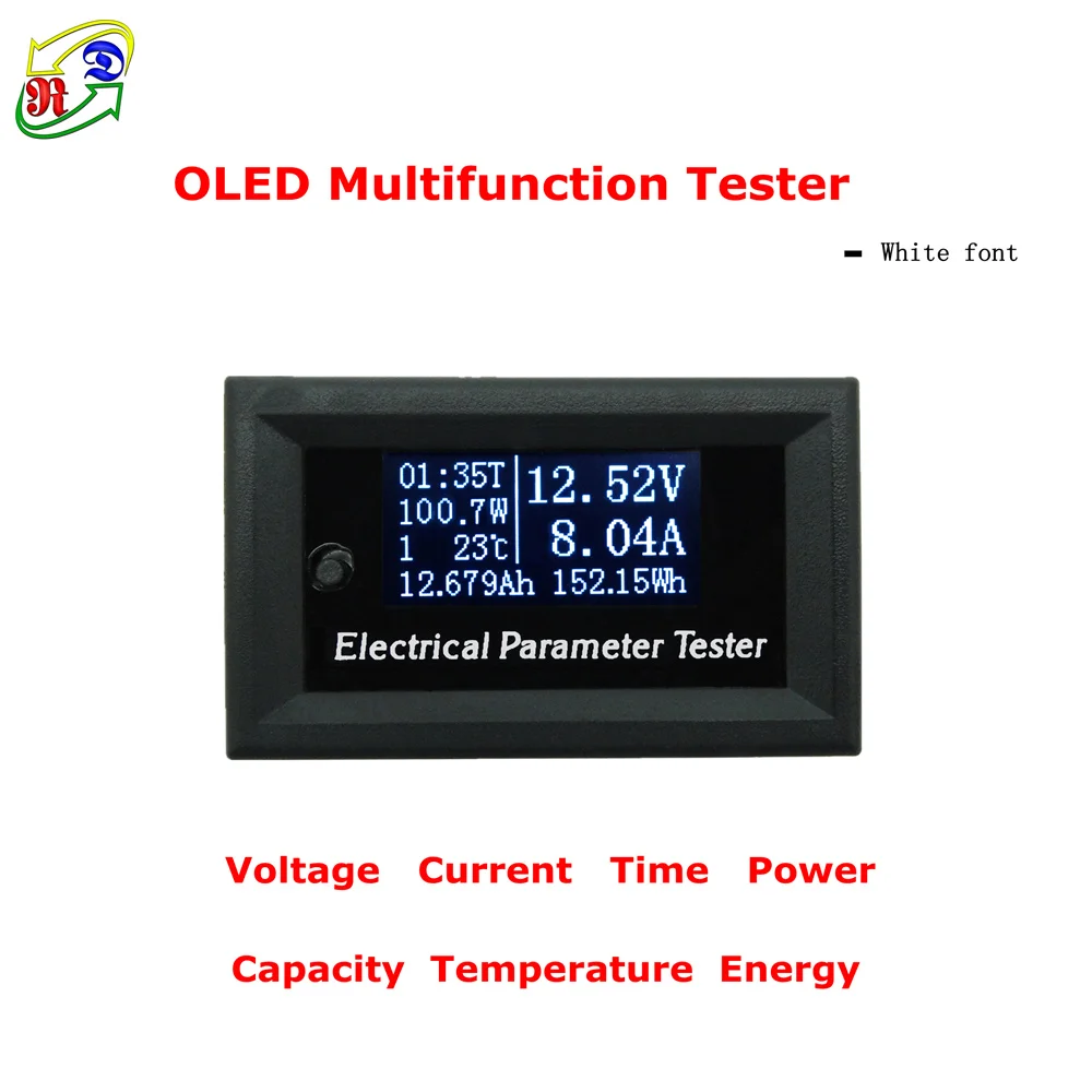 7in1 OLED Multifunction Tester Voltage current Time temperature capacity voltmeter Ammeter electrical meter RD 100v/33v10A,digital multimeter,multimeter tester,analog multimeter