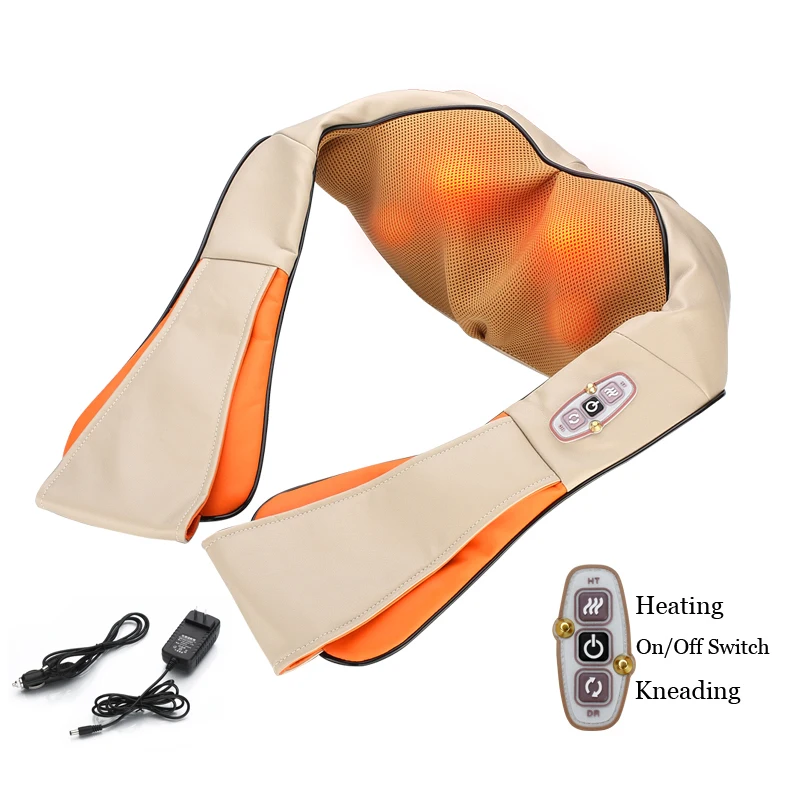 3D Kneading Massager Home Car Electrical Body Massager Relaxation Massage U Shape Neck Back Shoulder Shiatsu heatting function 3D Kneading Massager Home Car Electrical Body Massager Relaxation Massage U Shape Neck Back Shoulder Shiatsu heatting function