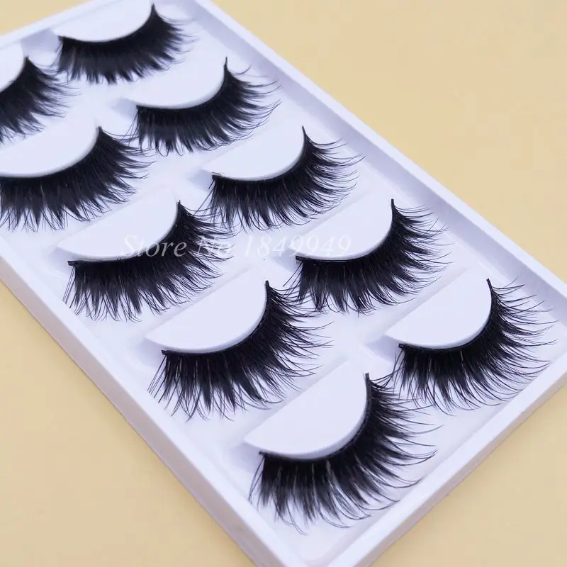 Popular Double Crisscross False Eyelashes Thick Long Handmade Cotton