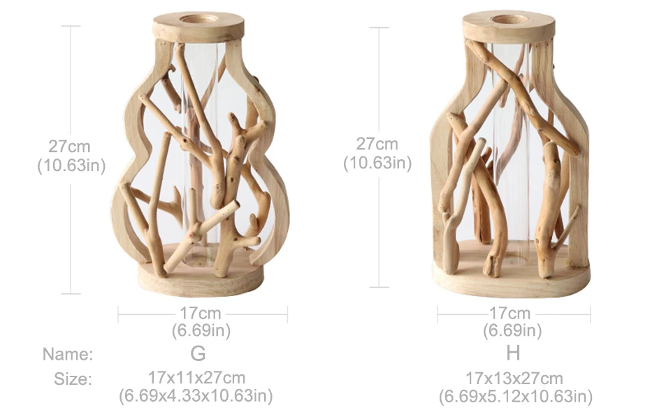 1 Набор стеклянная ваза в форме трубки прозрачная Цветочная бутылка с деревянной полкой деревянная подставка гидропонное Стекло контейнер домашний Декор Орнамент