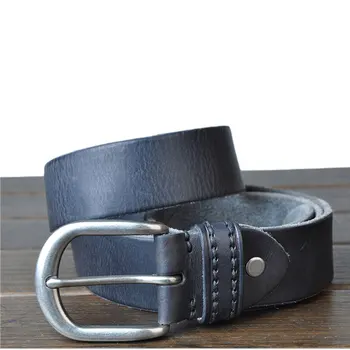 

2017 new leather belt men genuine leather belts for men jean buckle belts cow skin leather strap brown color thong