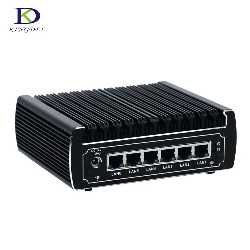 

Newest Style 6*LAN fanless mini pc Dual Core i3 7100U Nuc Nettop HTPC with HDMI 1*COM USB3.0 DDR4 desktop computer Celeron 3865U