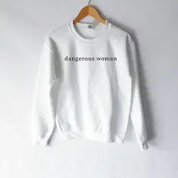 Новое прибытие "опасных женские" Мода Пуловеры Женщины забавные Толстовка Высокого Качества джемпер Hipster толстовки бесплатная доставка