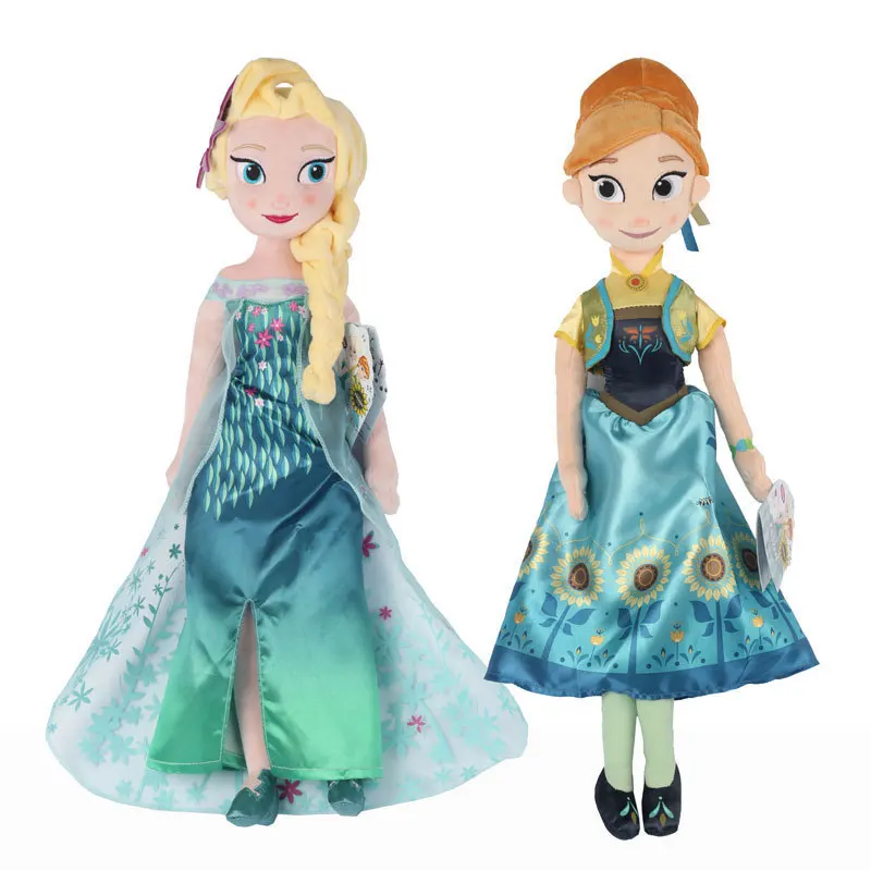 Disney Frozen Fever 40 см-50 см Снежная королева принцесса Анна Кукла Эльза игрушки мягкие плюшевые детские игрушки подарок