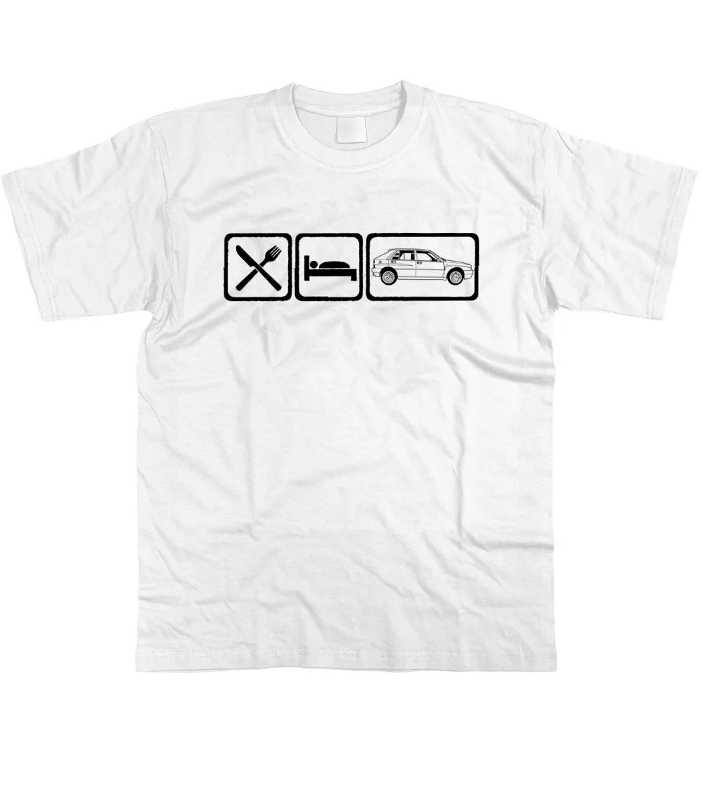 

Style Printed Cotton O Neck Tee Shirt Short Sleeve Motorholics Mens Eat Sleep Lancia Delta Integrale T-Shirtfishing T Shirts