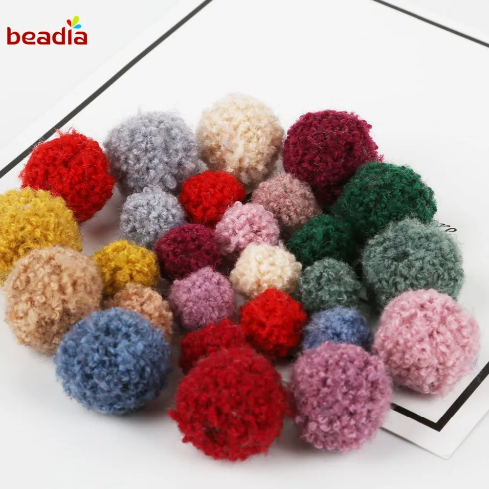 Available In 60 Colo Pom Pom Ball New Handmade Pom Pom Ball 1cm Silver Grey