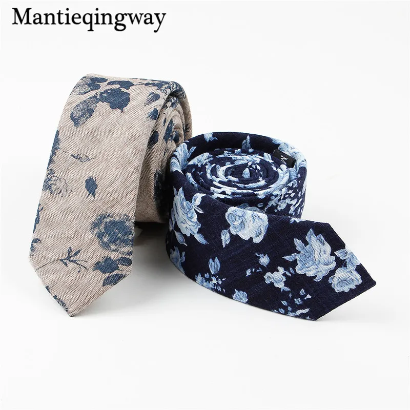 Mantieqingway-Formal-Wear-Business-Floral-Tie-Wedding-Bow-Tie-Neckwear-Accessories-Corbatas-Fashion-Cotton-Printed-Ties